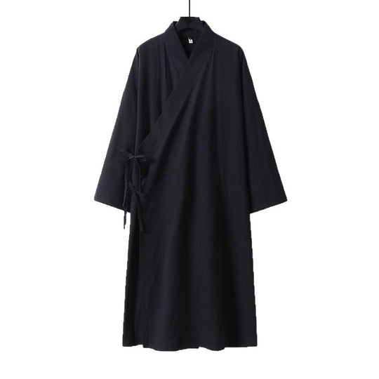 Unisex Langer Oversize-Kimono‑Mantel mit dezentem Knebelverschluss und weiter Silhouette Shop Nory