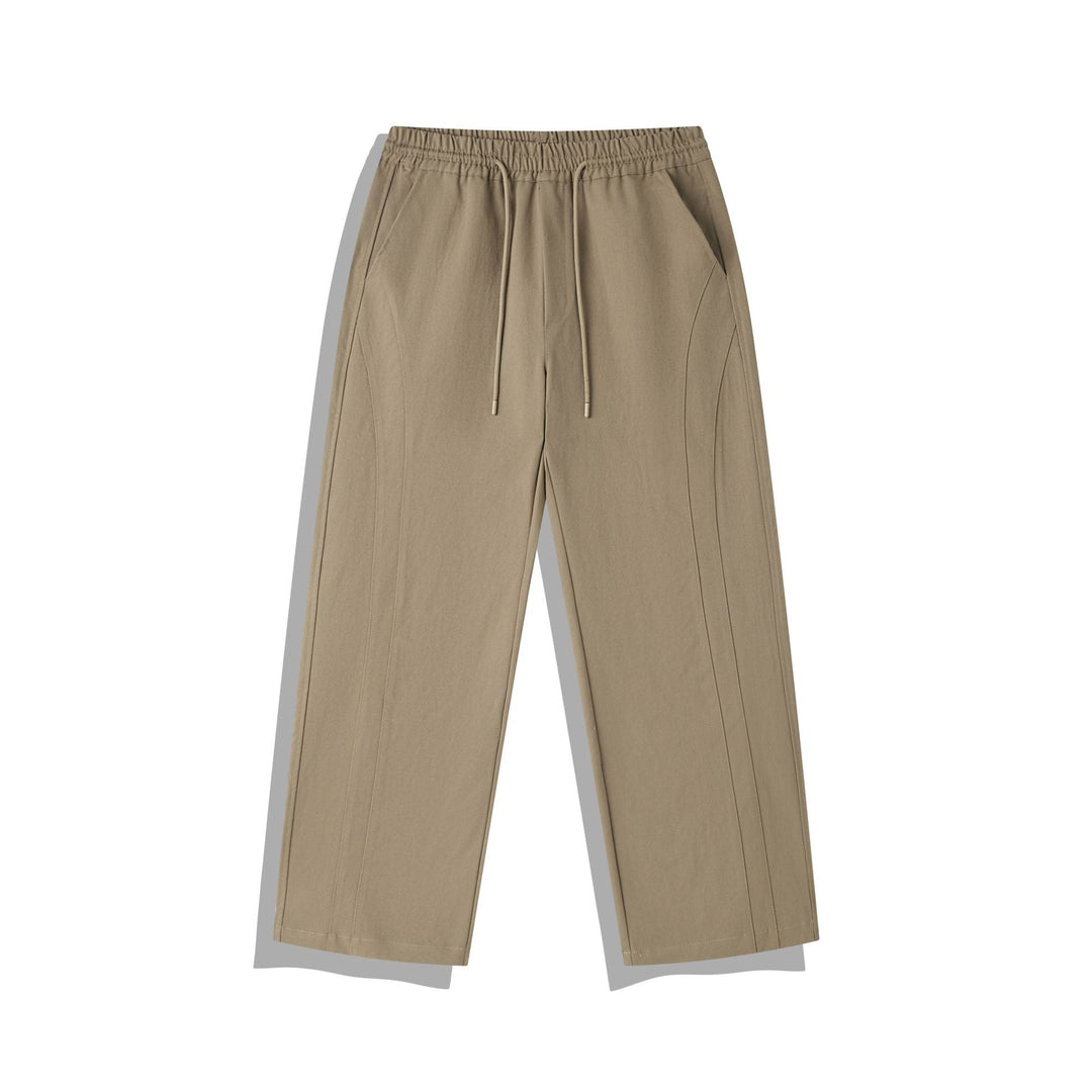 Damen Cropped-Hose im Relaxed-Fit mit Elastikbund, Tunnelzug und Ziersteppungen Shop Nory