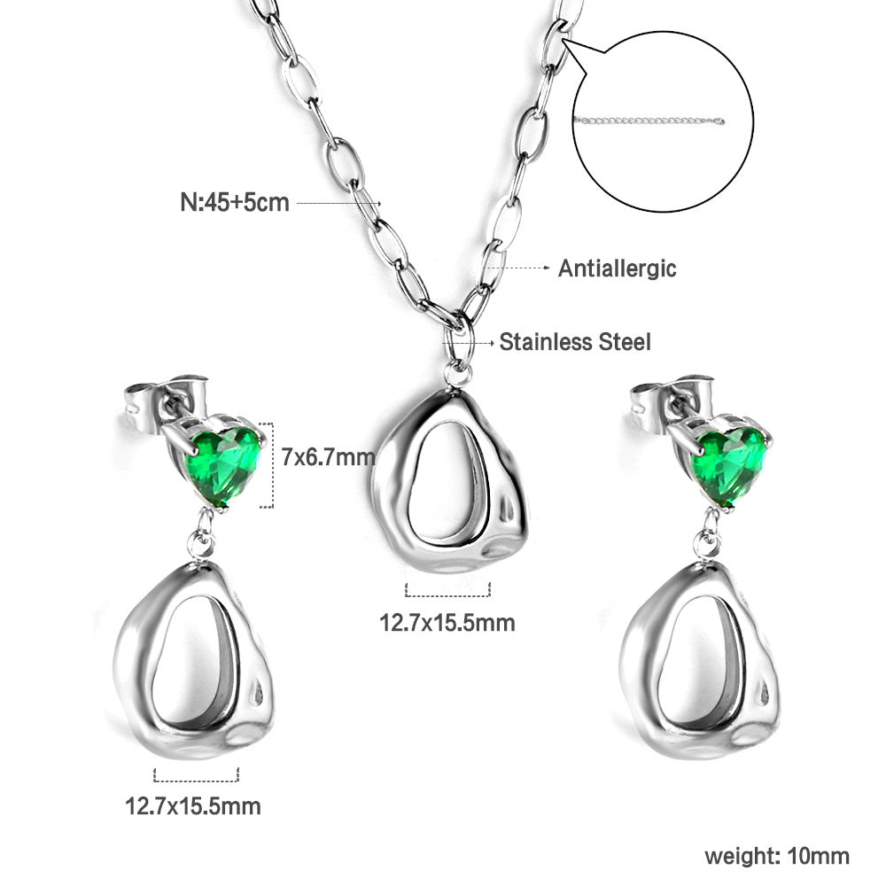Damen Schmuckset mit goldplattiertem und elegantem Design Shop Nory