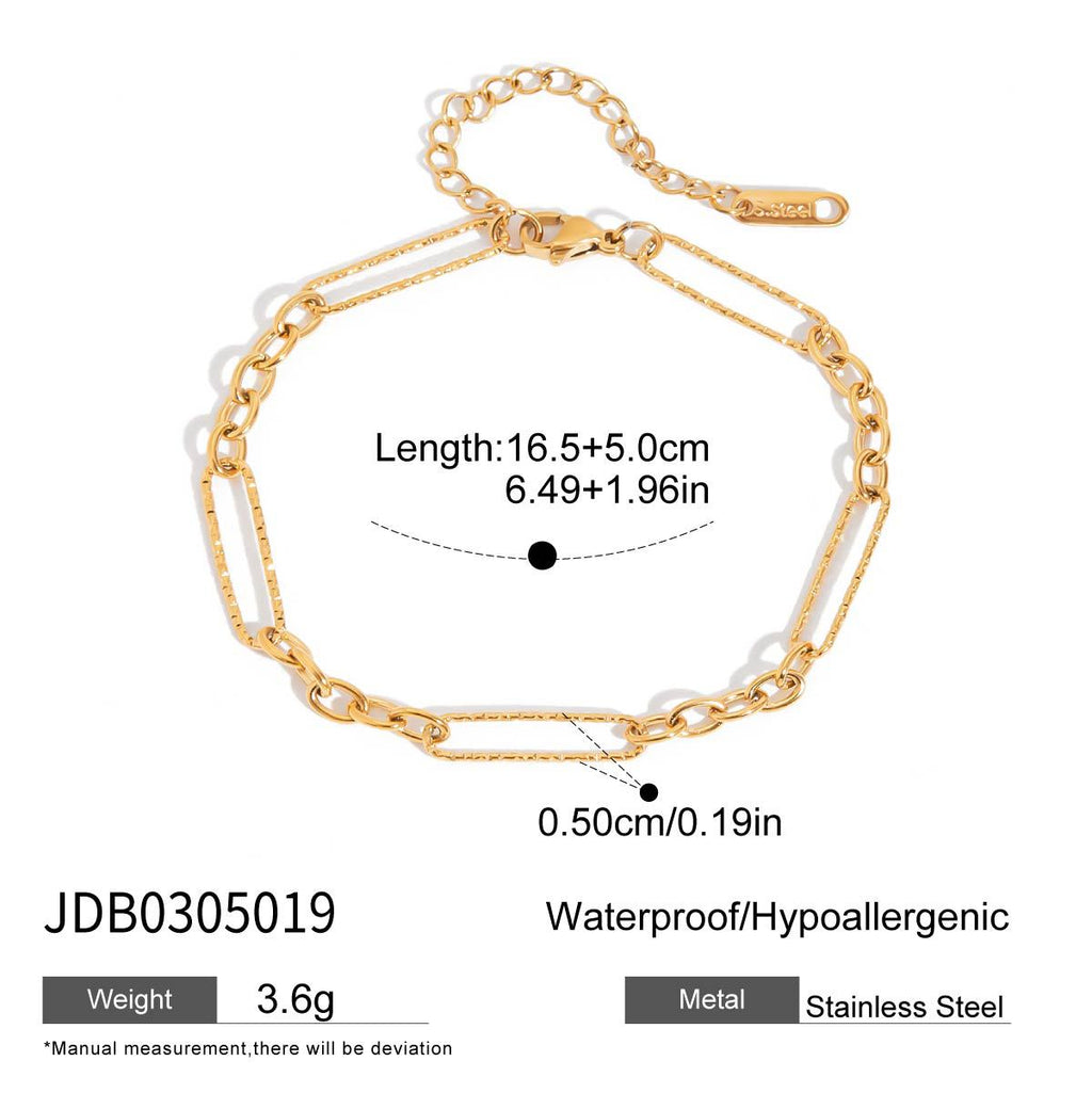 Damen Armband mit eleganten Blumenelementen aus hypoallergenem Edelstahl Shop Nory