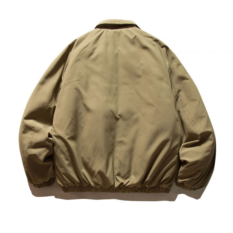 Unisex Boxy-Leichtwindjacke mit Hemdkragen, elastischem Saum und minimalistischer Shell Shop Nory