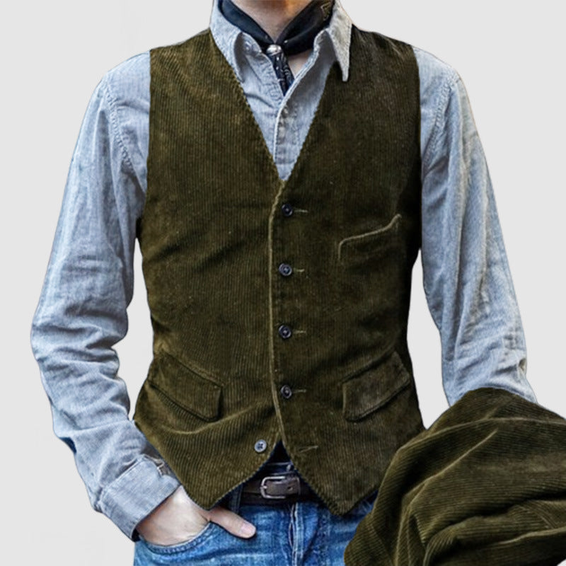 Herren Cordweste mit elegantem Schnitt