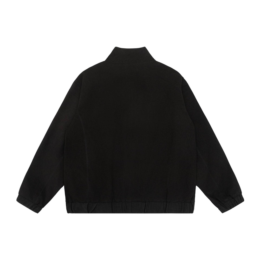 Unisex Kurzjacke im Boxy Cut aus Wollmix mit Funnelkragen und Reißverschluss Shop Nory