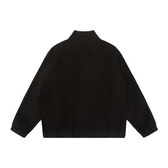 Unisex Kurzjacke im Boxy Cut aus Wollmix mit Funnelkragen und Reißverschluss Shop Nory
