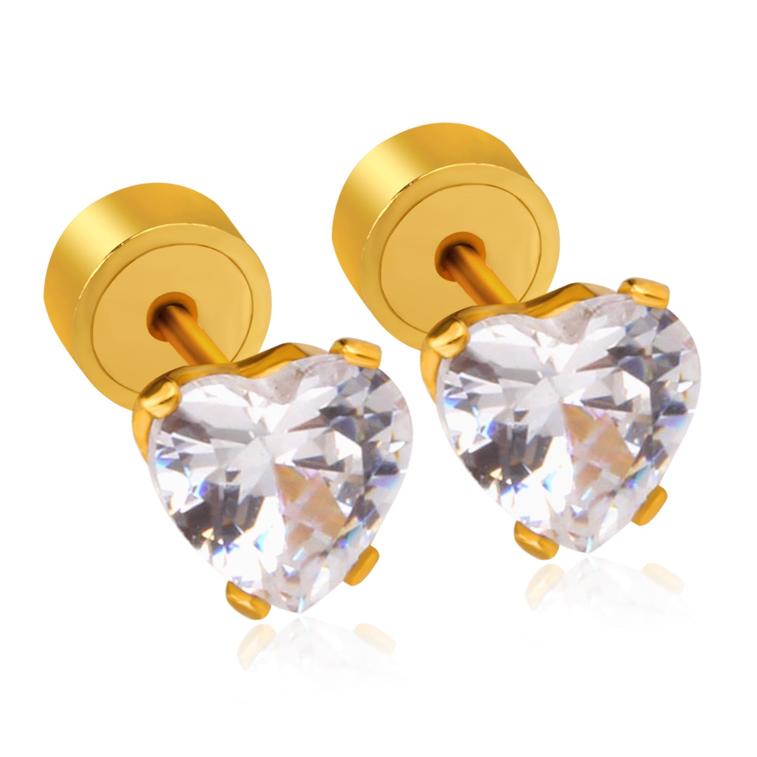 Damen Ohrstecker aus hochwertigem Edelstahl mit funkelndem Zirkonia Shop Nory