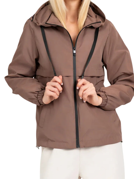 Damen Modische Übergangsjacke mit kapuze