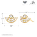 Damen Ohrstecker mit funkelndem Zirkonbesatz und elegantem Design Shop Nory