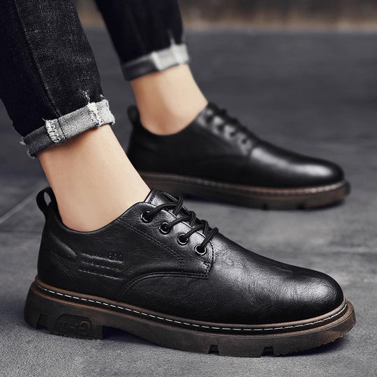 Herren Schnürschuhe aus hochwertigem Leder mit rutschfester Sohle