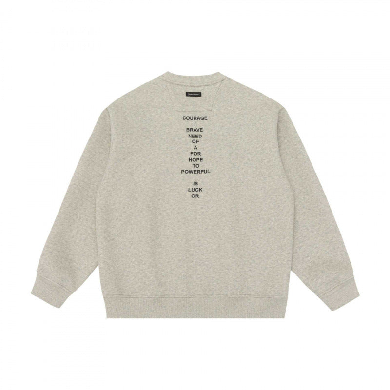 Unisex Oversize-Sweatshirt mit minimalistischer Bruststickerei und geripptem Saum Shop Nory