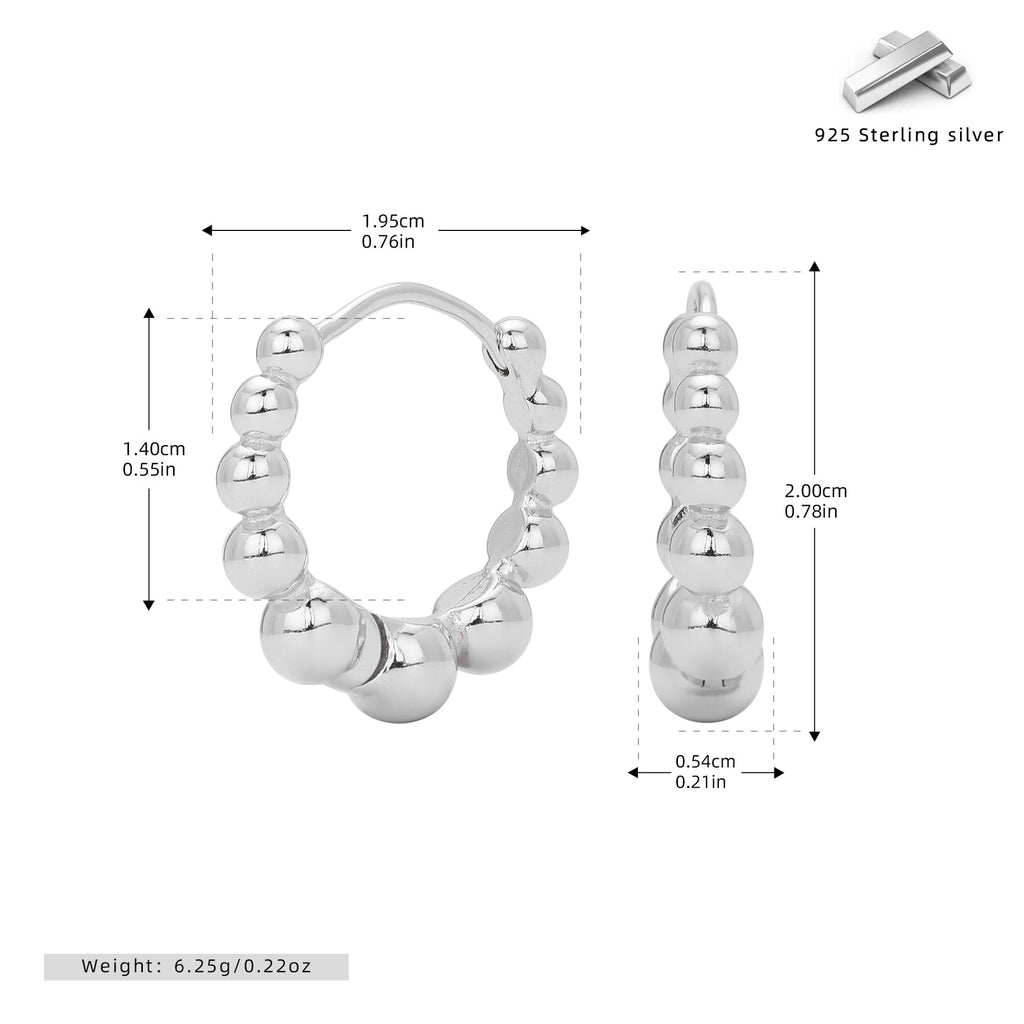 Damen Ohrhänger mit luxuriösen Perlenakzenten aus hochwertigem 925 Sterling Silber Shop Nory