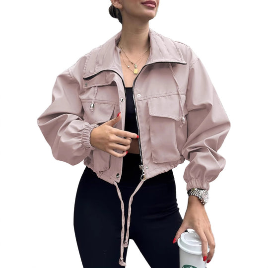 Damen Modische und sportliche Kurzjacke