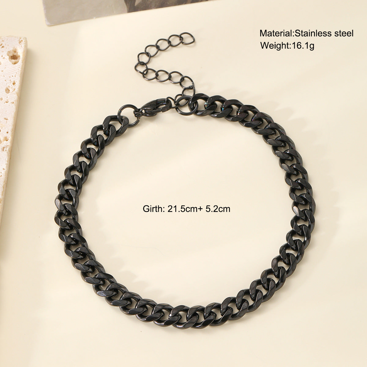 Herrenarmband aus hochwertigem Edelstahl mit modernem Design Shop Nory