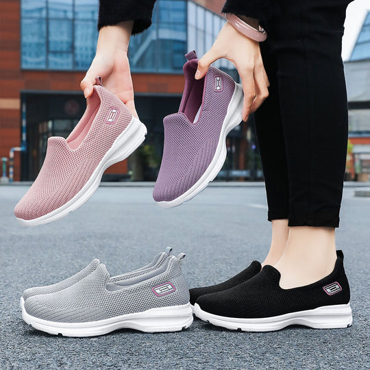 Damen nan nahtloser Strick-Slip-On Walking-Sneaker mit ergonomischer Memory-Fußbett-Einlage Shop Nory