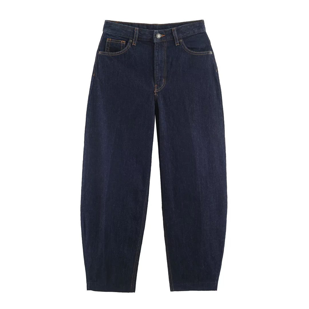 Damen Highwaist Relaxed Tapered Jeans mit konischem Bein Shop Nory