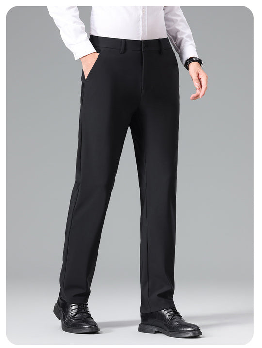 Herren Schlanke Business‑Stretchhose mit Bügelfalte und Komfortbund Shop Nory