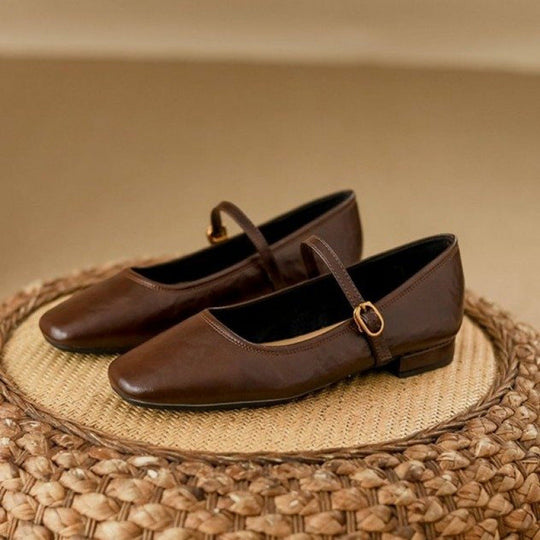 Damen Ballerinas mit modischem Riemchen