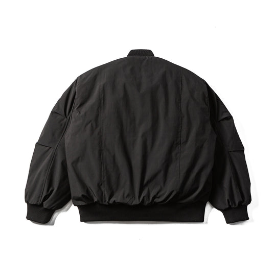 Herren Boxy wattierter Kurzblouson mit Rippenkragen und ergonomischen Eingrifftaschen Shop Nory