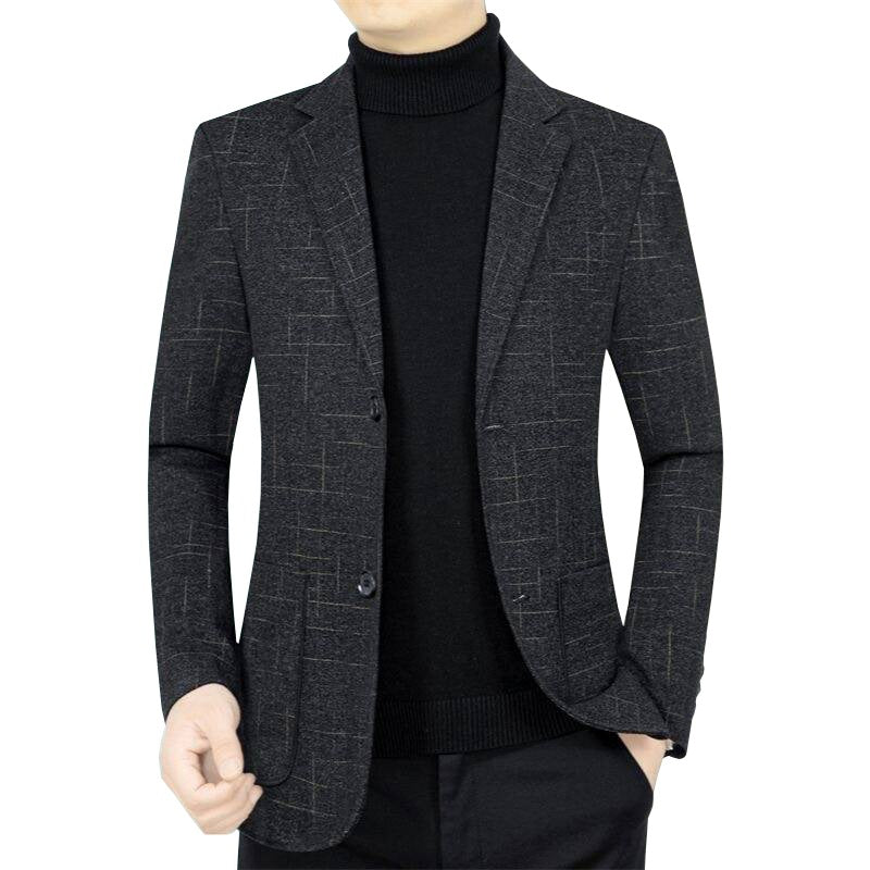 Herren Slim-Fit Sakko aus Wollmischung mit dezentem Karomuster Shop Nory