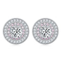 Damenschmuck Ohrringe mit funkelndem Zirkonia-Rahmen und eleganter Detailverarbeitung Shop Nory