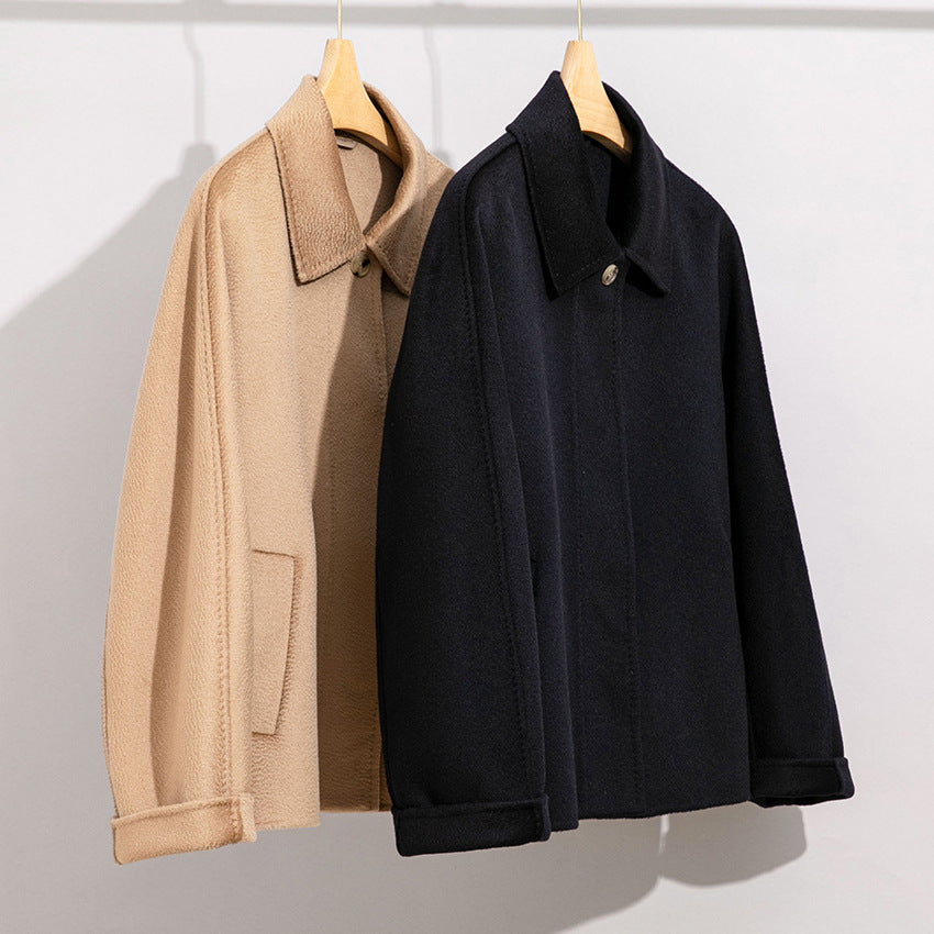 Damen Teddyjacke mit Hemdkragen und verdeckter Knopfleiste Shop Nory