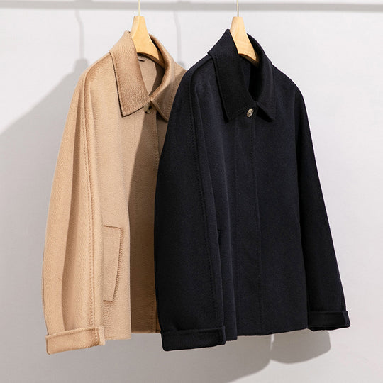 Damen Teddyjacke mit Hemdkragen und verdeckter Knopfleiste Shop Nory