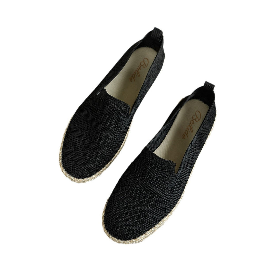 Damen flexible Espadrilles mit luftiger Gitterstruktur