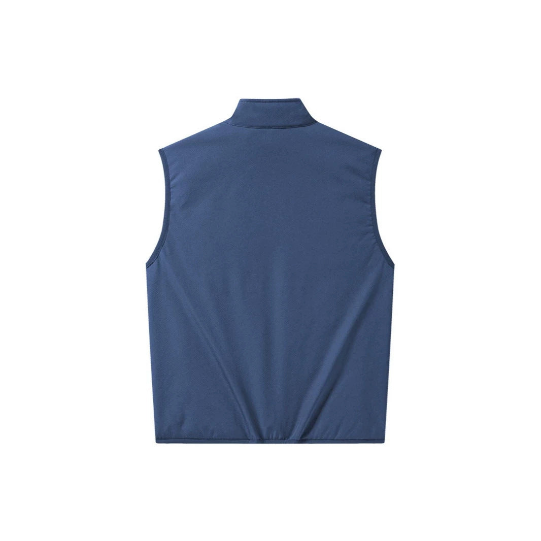 Herren Sherpa-gefütterte Softshell-Weste mit Stehkragen und Reißverschlusstaschen Shop Nory