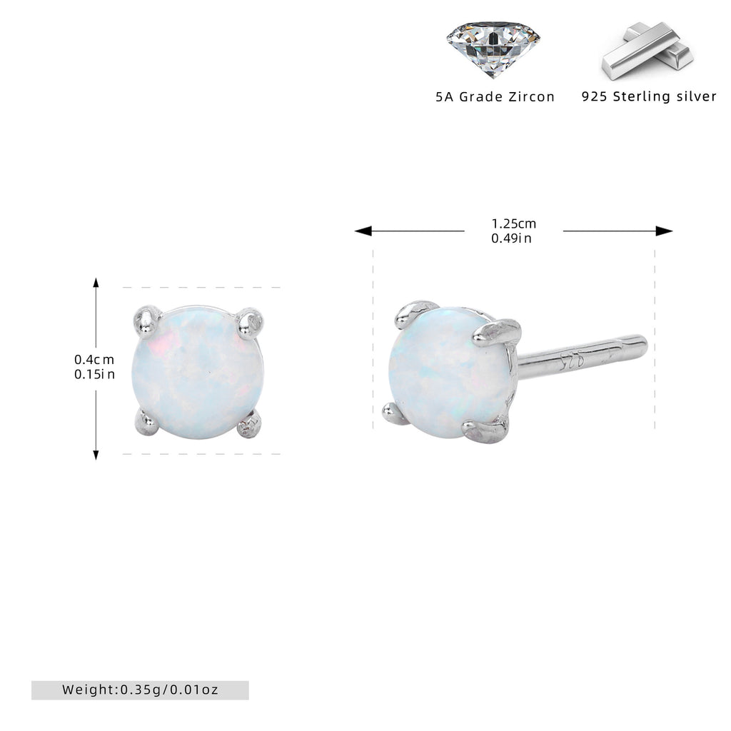 Damen Ohrstecker mit funkelnden 5A Zirkon und hochwertigem 925 Sterling Silber Shop Nory