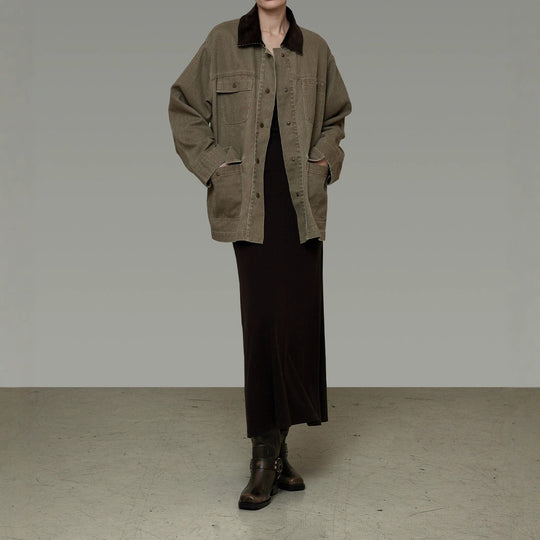 Damen lässige Utility-Jacke Shop Nory
