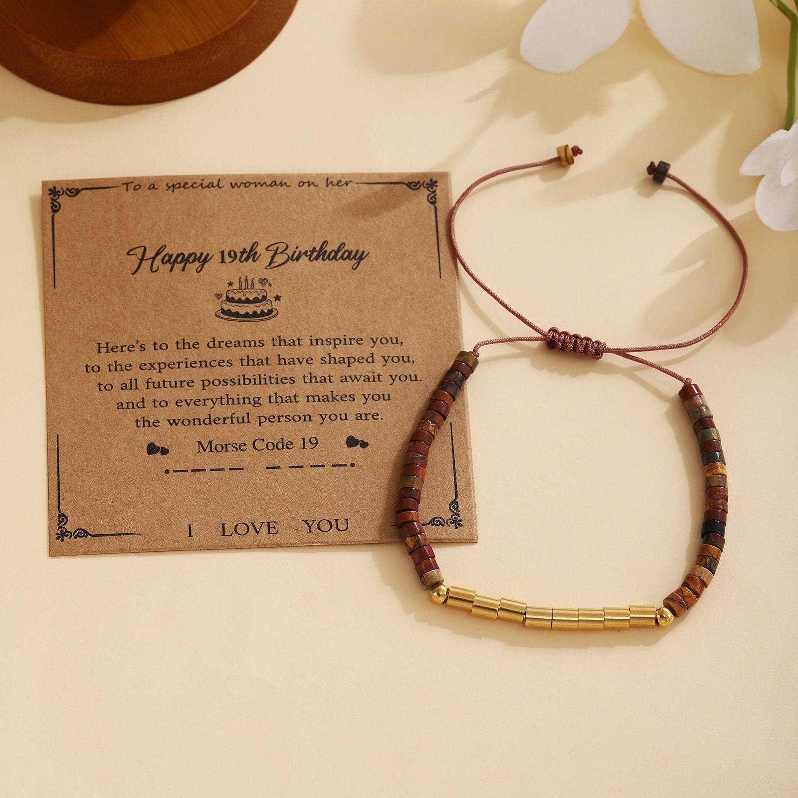 Damen Morse-Code Armband Shop Nory