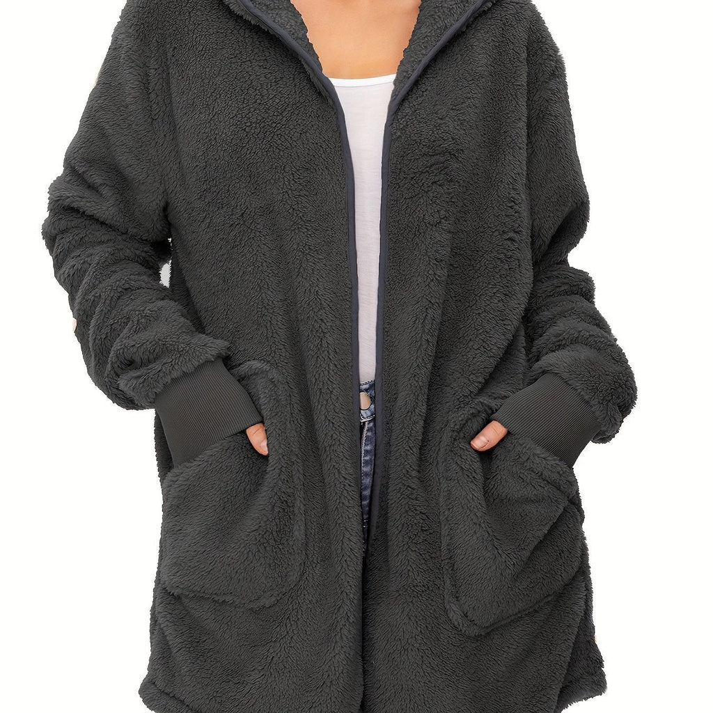 Damen weicher Fleece-Mantels