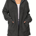 Damen weicher Fleece-Mantels