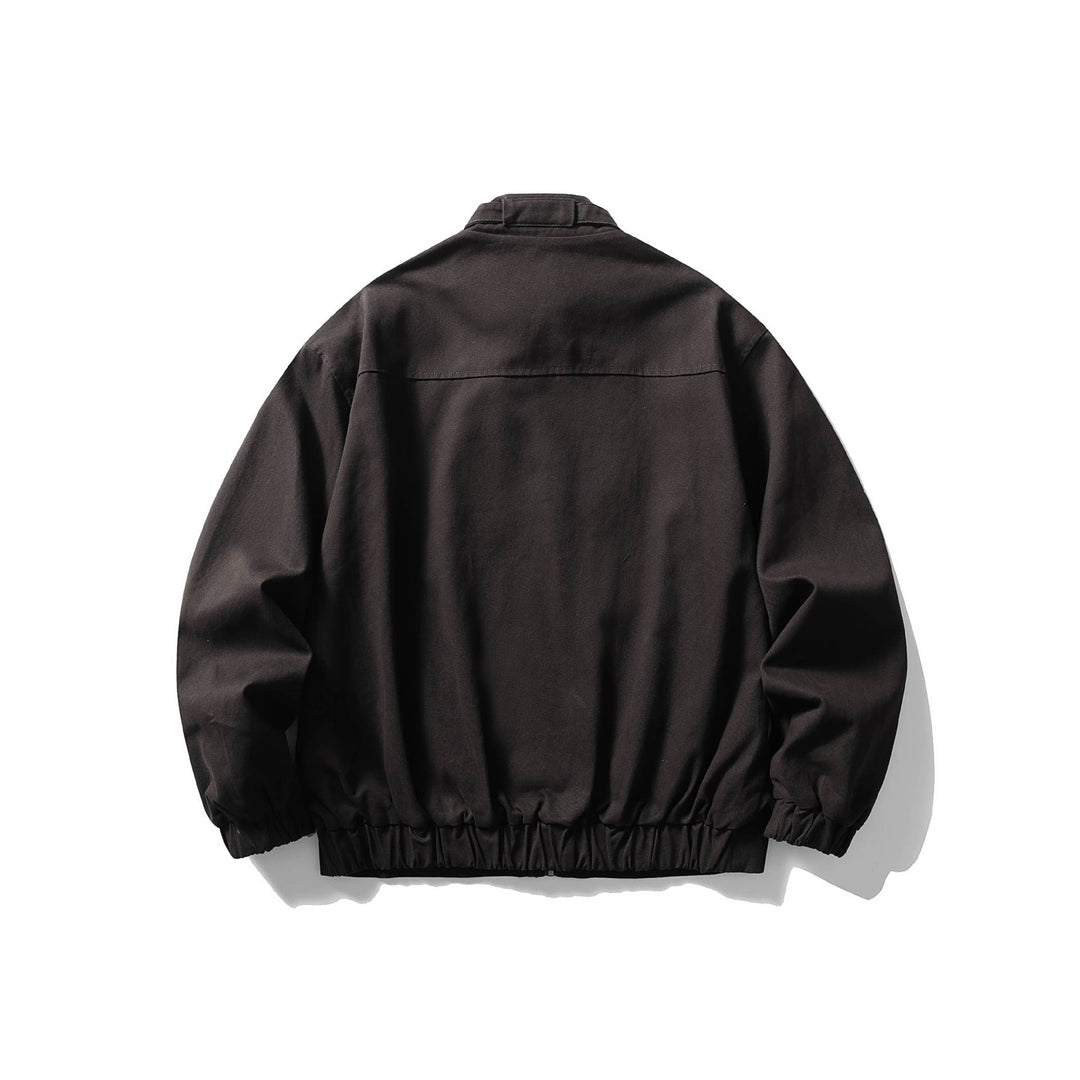 Herren Kurz geschnittene funktionale Canvas-Blousonjacke mit hohem Stehkragen Shop Nory