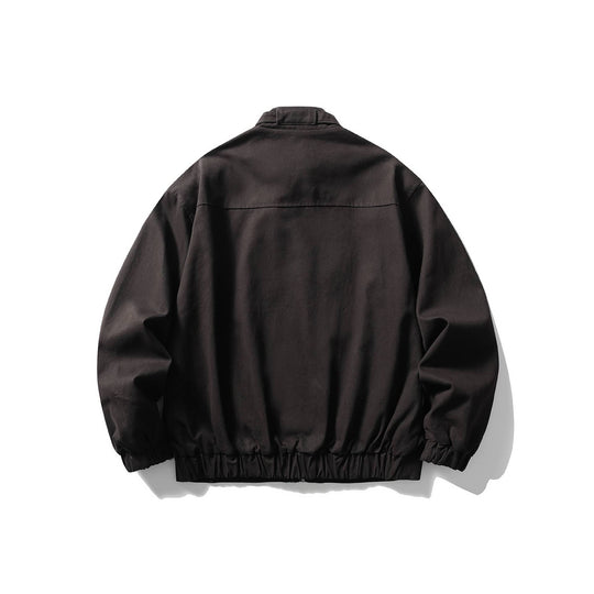 Herren Kurz geschnittene funktionale Canvas-Blousonjacke mit hohem Stehkragen Shop Nory