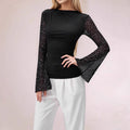 Damen Elegantes Oberteil mit Glitzer