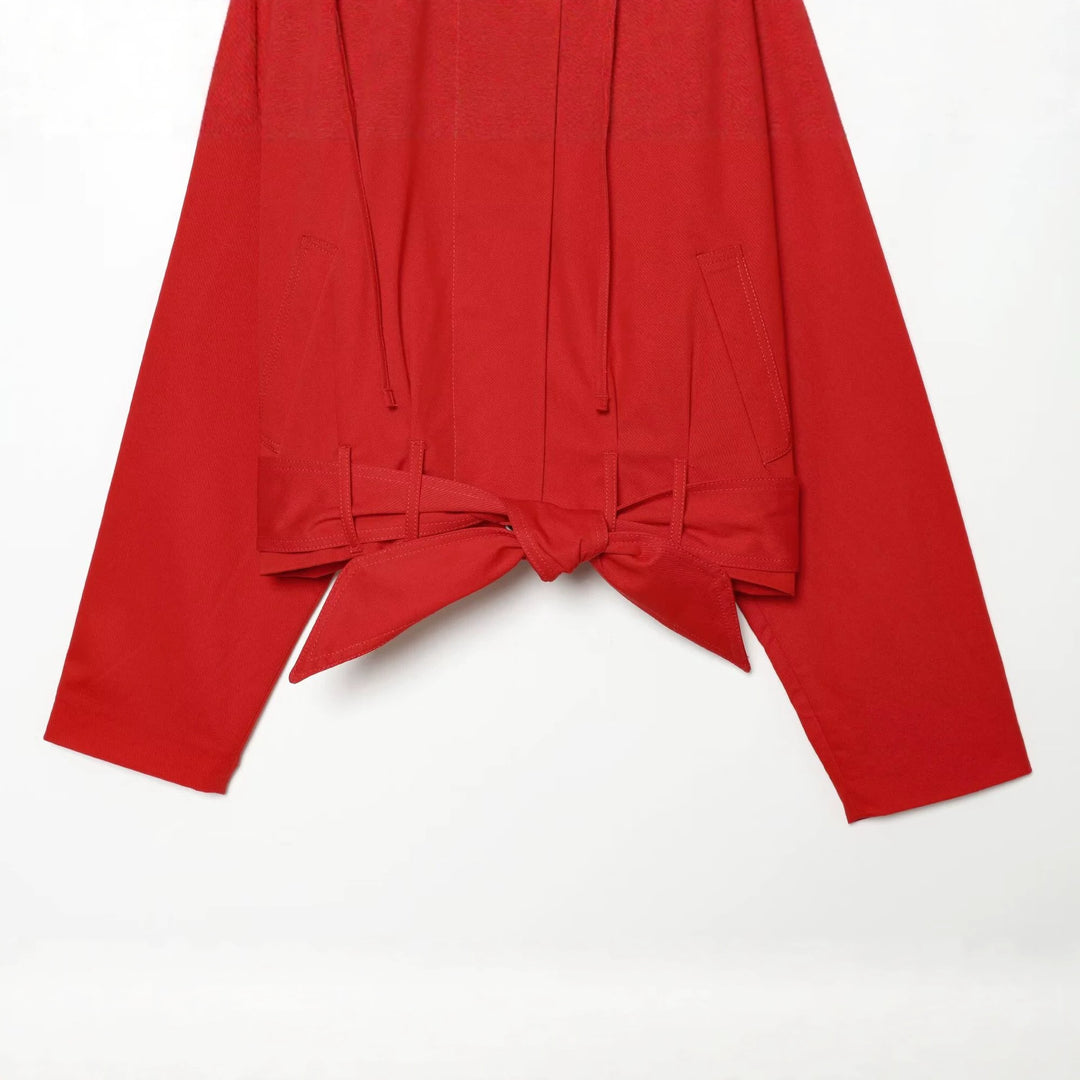 Damen Cropped Trenchjacke mit Taillenbindegürtel und kastiger Silhouette Shop Nory