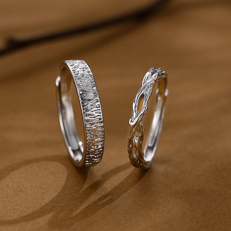 Damen feiner Verlobungsring mit elegantem Blattdesign Shop Nory