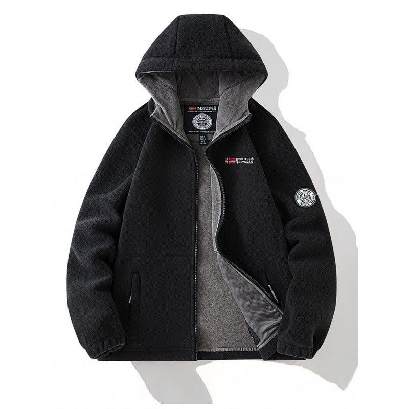 Herren Fleecejacke mit Kapuze Shop Nory 1787797345