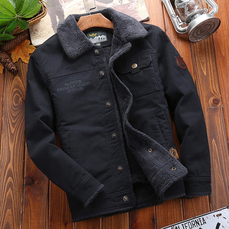 Herren Winterjacke mit Teddyfutter und praktischen Taschen Shop Nory