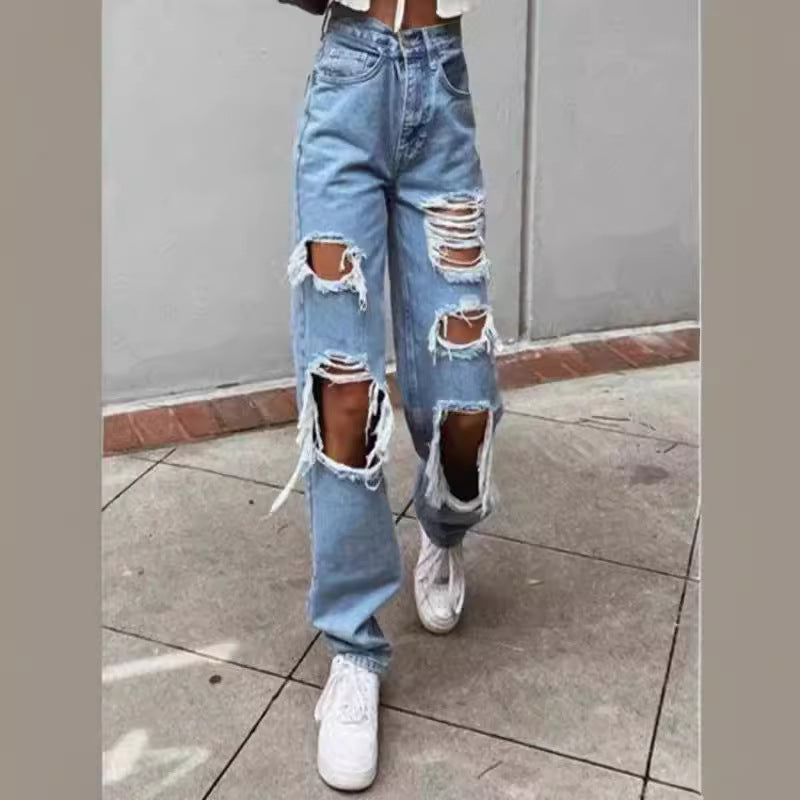 Damen Destroyed Jeans