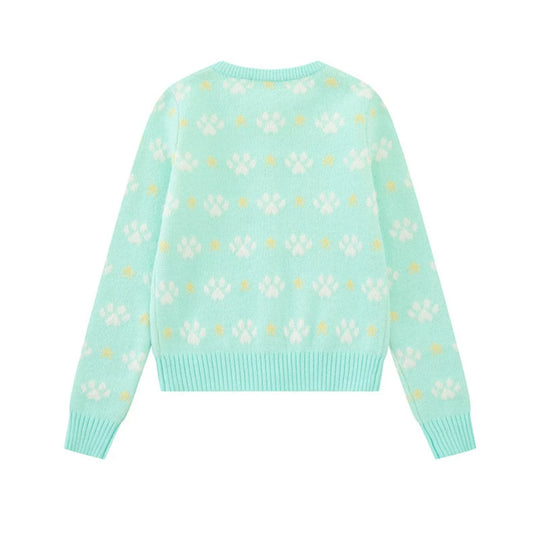 Damen Strickjacke mit Allover‑Jacquard, Rundhalsausschnitt und Knopfleiste Shop Nory