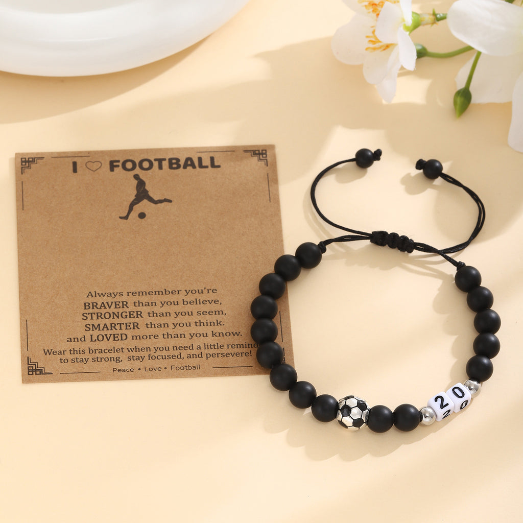 Damen Motivationsarmband mit Fußballdesign Shop Nory
