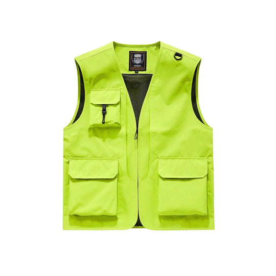 Herren Sichtbare Multifunktionale Utility-Weste mit Mesh‑Futter, Mehrfachtaschen und D‑Ring Shop Nory