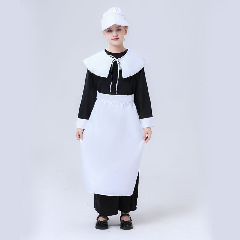 Mädchen nostalgisches Dienstmädchenkostüm Shop Nory