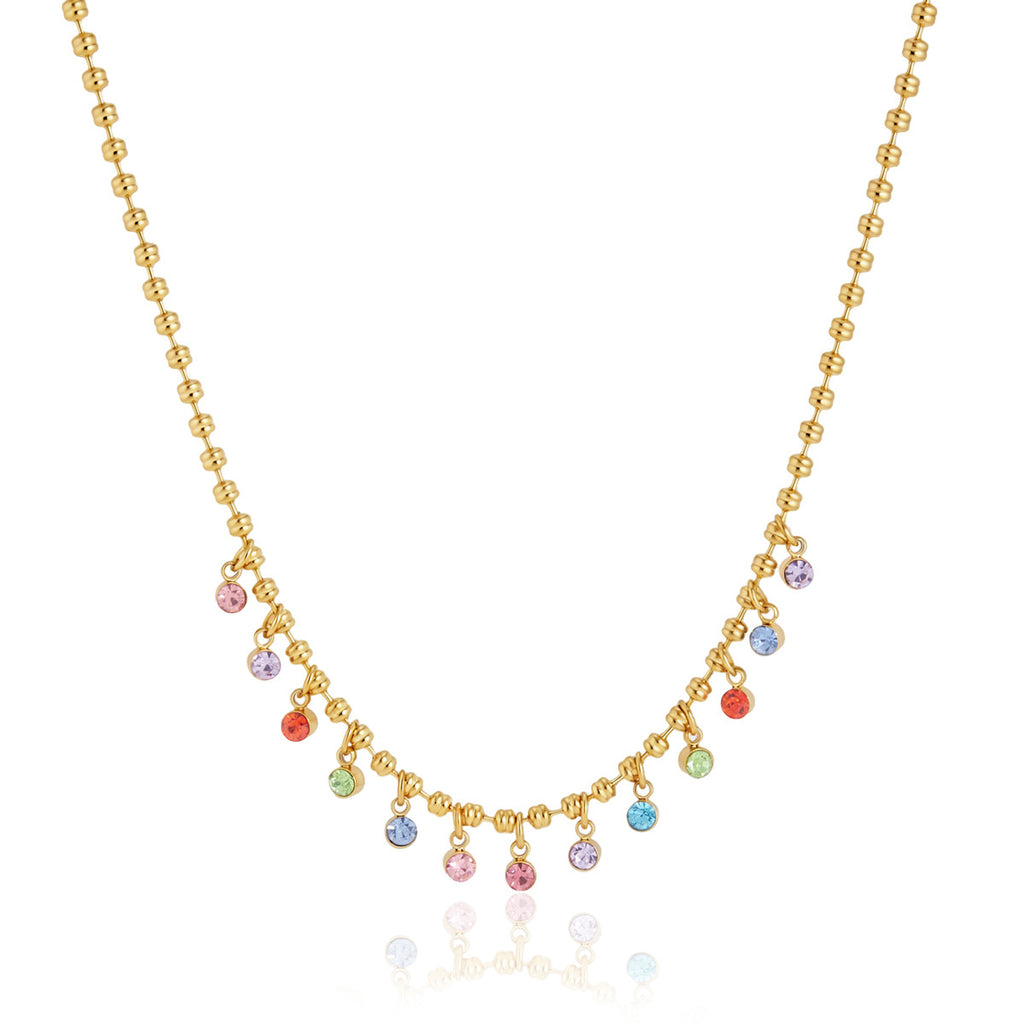 Damen elegante Halskette mit filigranem Gliederdesign Shop Nory