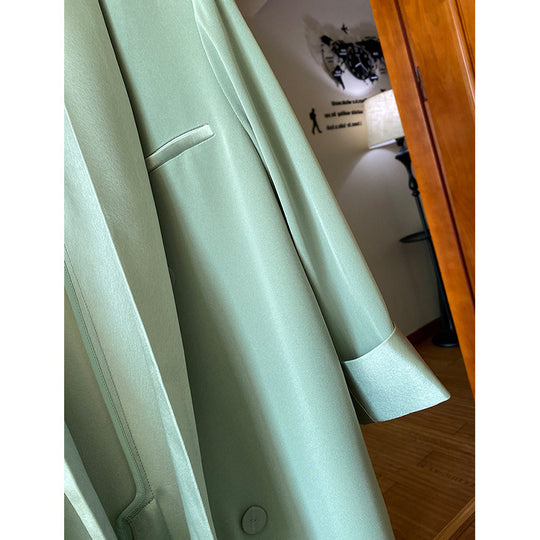 Damen Eleganter Blazer mit schimmerndem Revers Shop Nory