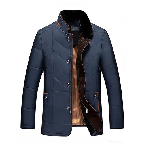 Herren Wattierte Steppjacke mit Stehkragen und Zwei-Wege‑Innenreißverschluss Shop Nory