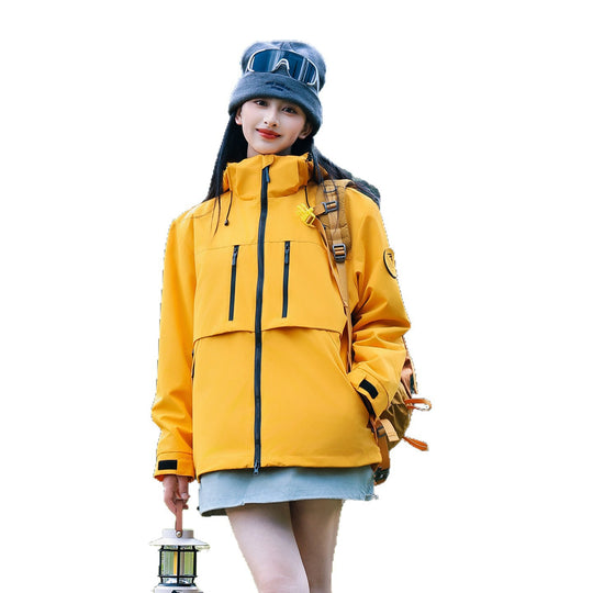 Herren Wasserdichte atmungsaktive Softshell Outdoorjacke mit verstellbarer Kapuze Shop Nory