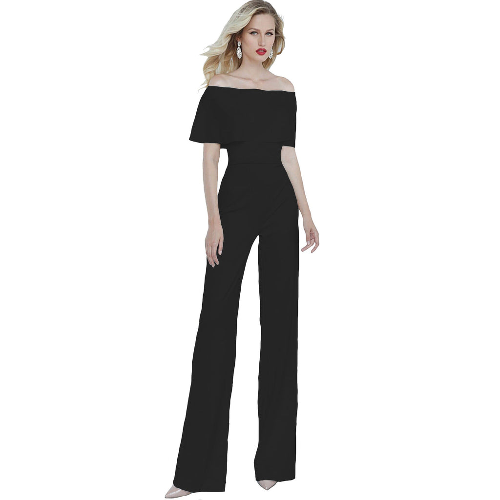 Shopnory | Eleganter V-Ausschnitt Jumpsuit