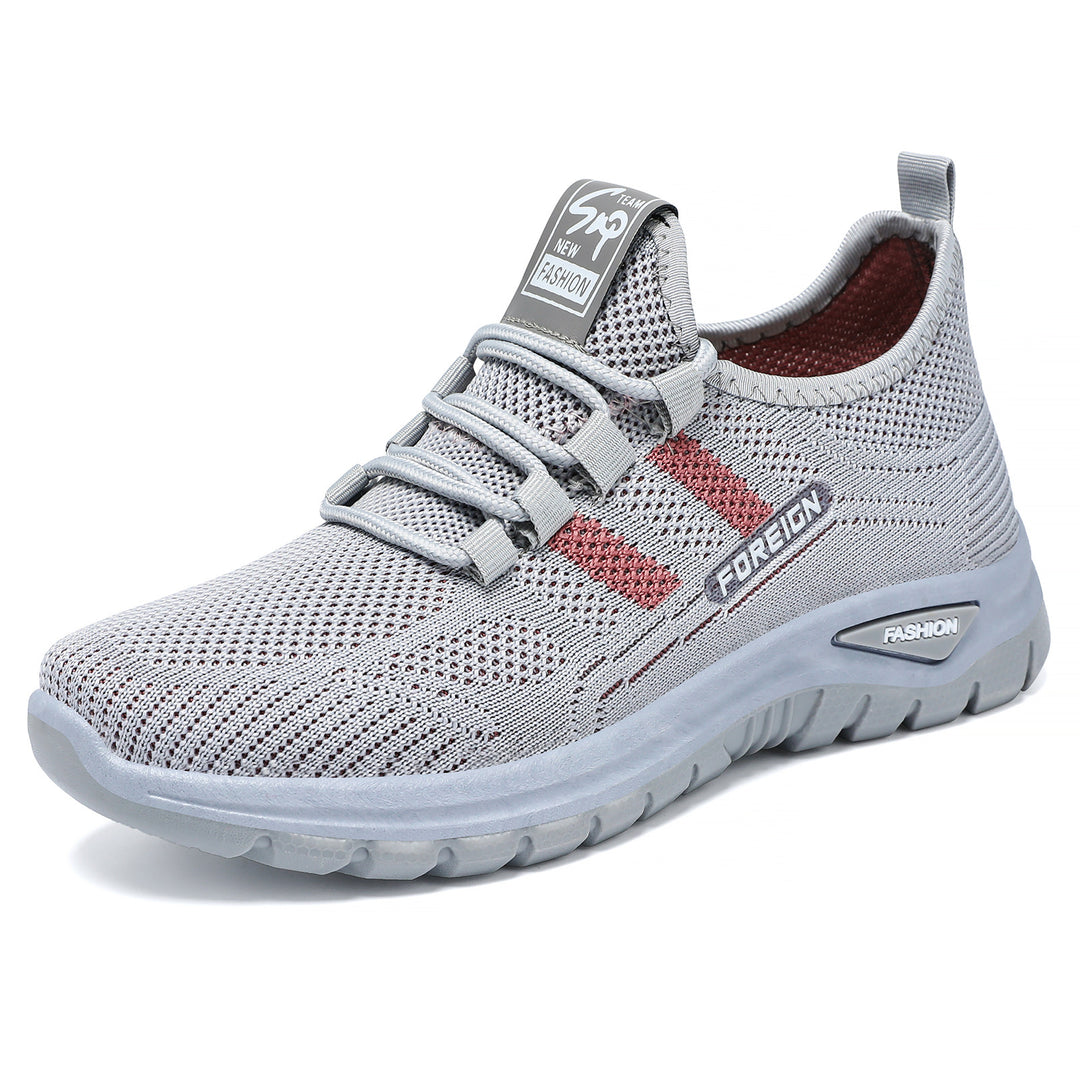 Herren nan atmungsaktive leichte Sportschuhe mit Strickobermaterial und gedämpfter Laufsohle Shop Nory